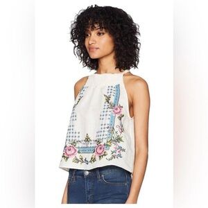 Free People Honey Pie Tank Top with Bib Collar
